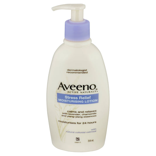 Aveeno Active Naturals Stress Relief Lavender Scented Moisturising Lotion 354mL