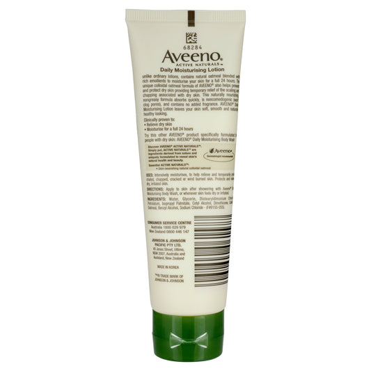 Aveeno Active Naturals Daily Moisturising Fragrance Free Lotion 71mL Travel Size