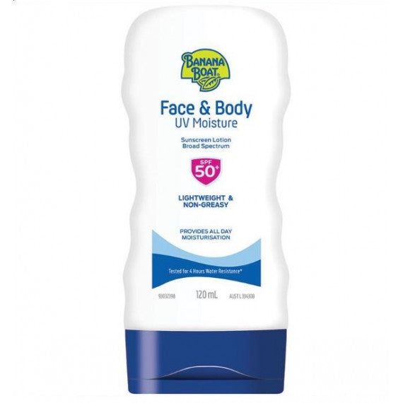 Banana Boat Face & Body UV Moisturiser 120ml