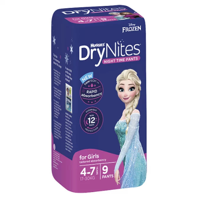 Huggies DryNites Girl 4+ Years 9 Pack - STELLAR PHARMACY