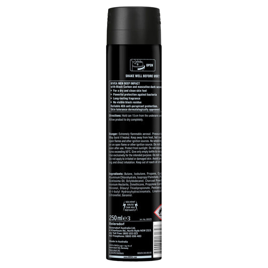 Nivea Men Deep Aerosol 250ml