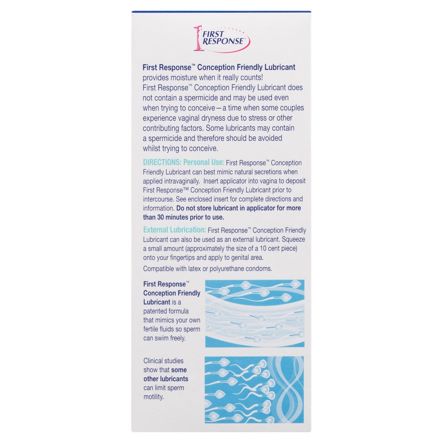 First Response Conception Friendly Lubricant 9 Pack