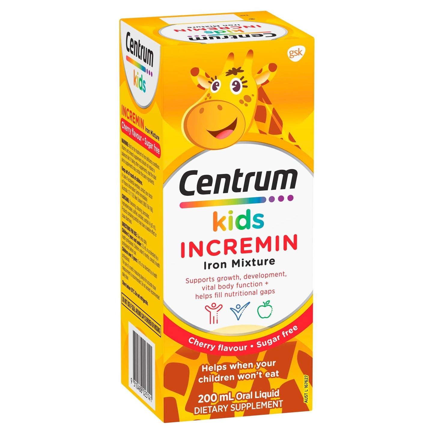 Centrum Kids Incremin Iron Mixture 200ml
