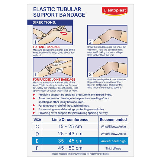 Elastoplast 2227 Elastic Tubular Support Bandage Size E