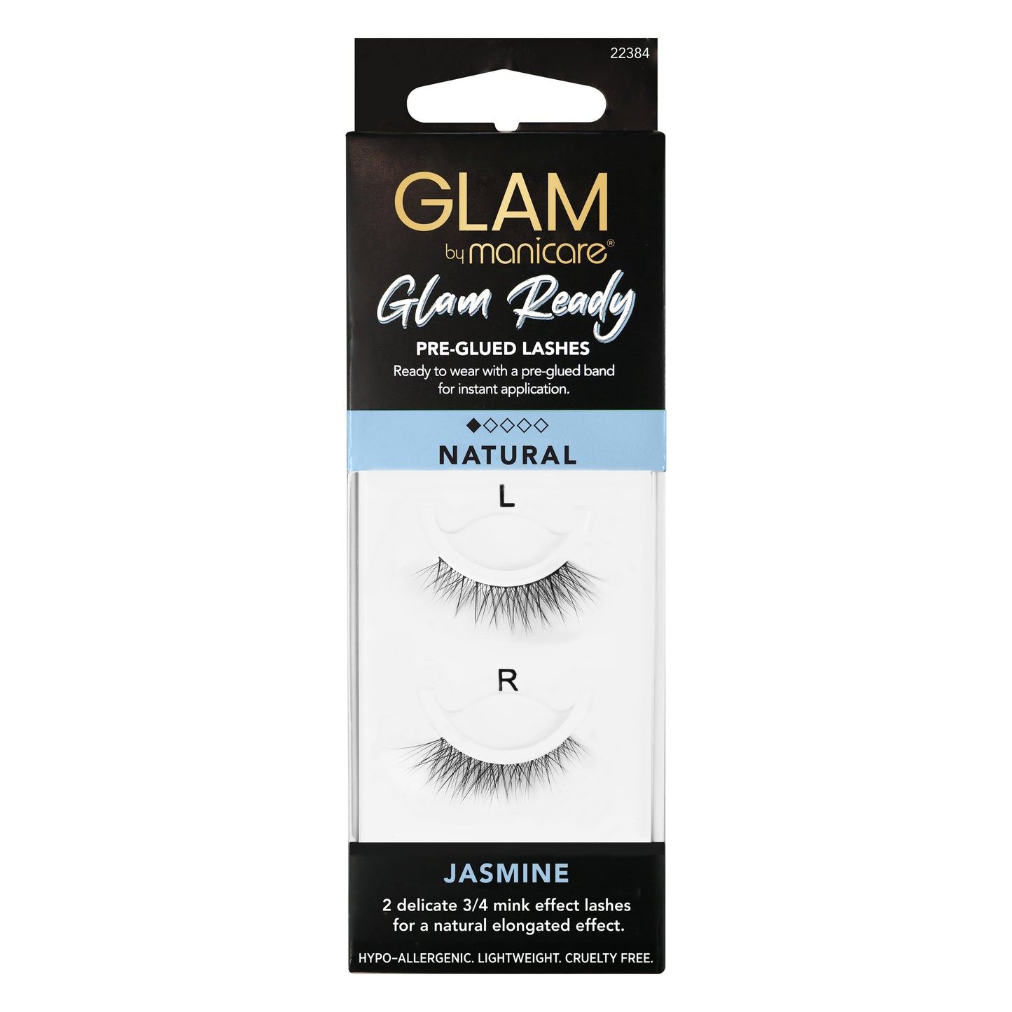 Glam by Manicare® Jasmine Glam Ready Pre-Glued Lashes