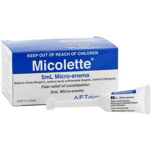 Micolette Micro-Enema 5ml - 12 Pack(OUT OF STOCK)