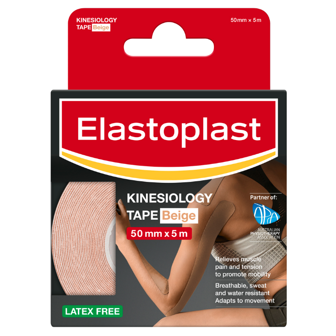 Elastoplast Kinesiology Tape Beige 50mm x 5m 1 Roll