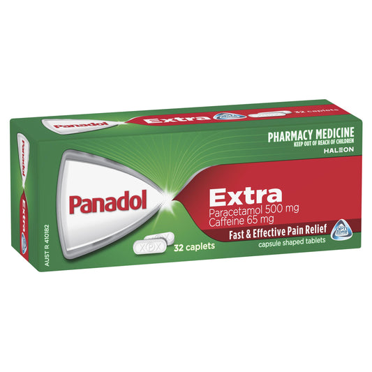 Panadol Extra Opti Capsules S2 32s - Fast & Effective Relief for Migraine, Period, Tension Headaches & More