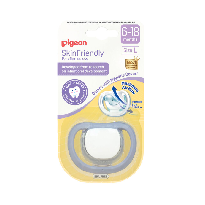 Pigeon Skin Friendly Dummy 6-18 Months Size L 1 Pack