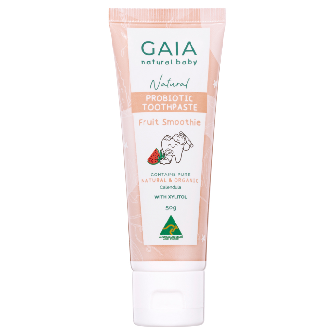 GAIA Natural Baby Probiotic Toothpaste Fruit Smoothie 50g
