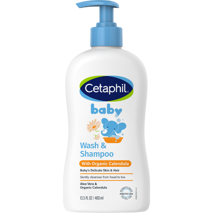 Cetaphil Baby Wash & Shampoo with Organic Calendula 400mL