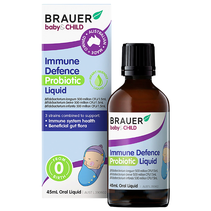 Brauer Baby & Child Immune Defence Probiotic Liquid 45mL