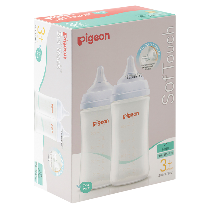 Softouch BPP Nursing Bottle PP Twin Pack 240mL