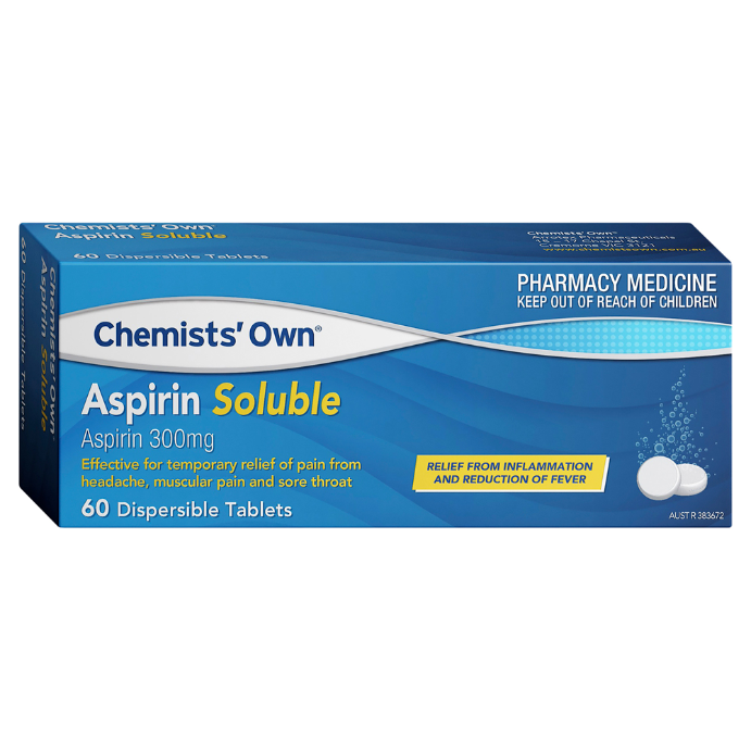 Chemists' Own Aspirin Soluble 300mg 60 Tablets