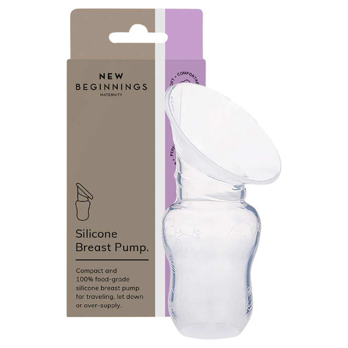 New Beginnings Silicone Manual Breast Pump 1 Each