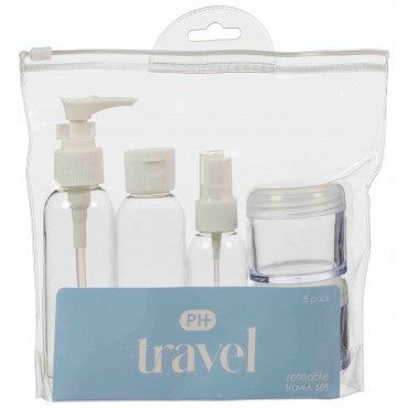 PHarmacy Health REFILLABLE TRAVEL SET 5PK