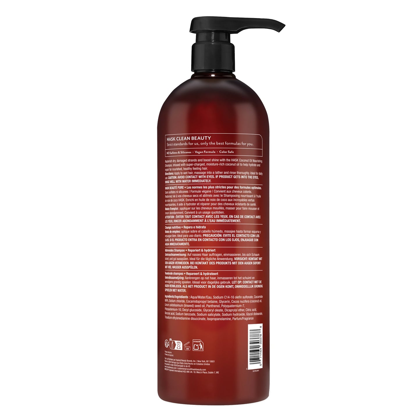 Coconut Oil Nourishing Shampoo (1 Litre)
