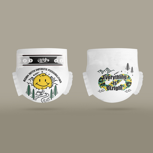 Olright Plush 'N' Dry Nappies Jungle 36 Pack - Size 3 (6-11Kg) - STELLAR PHARMACY