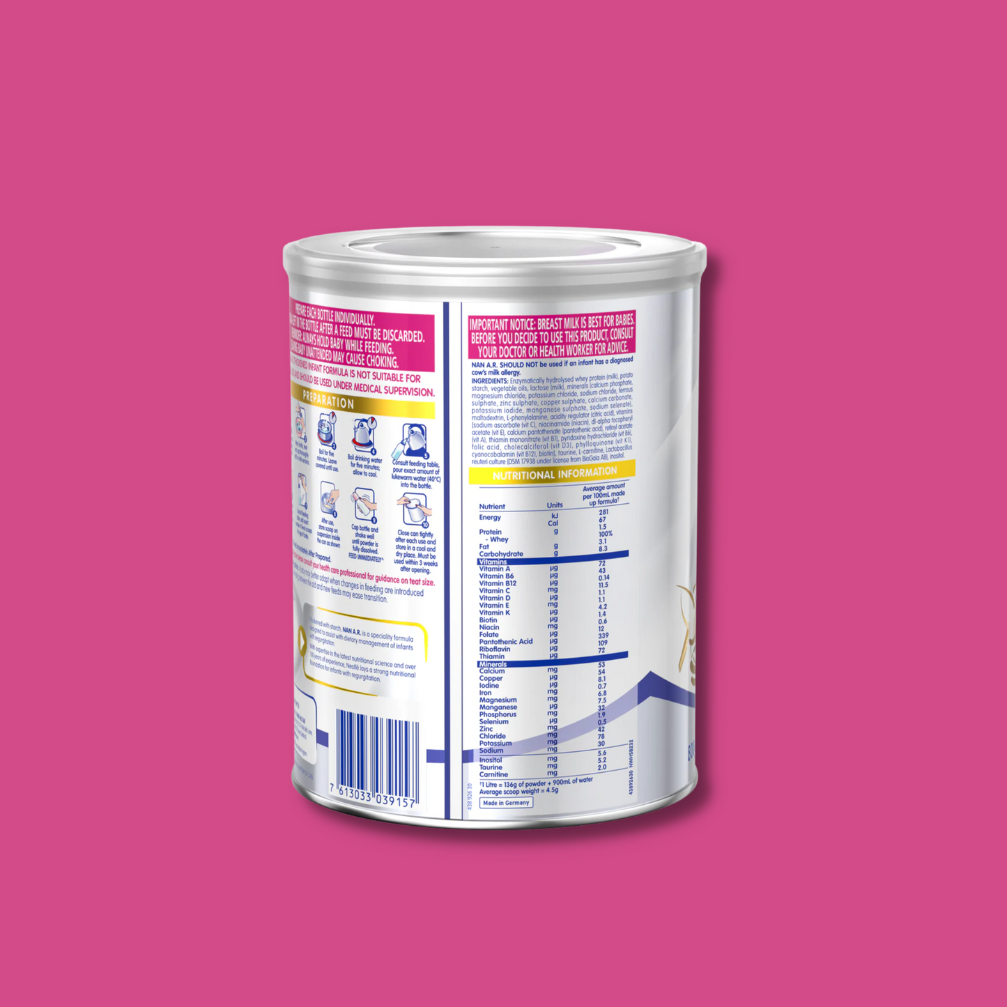 Nestlé NAN A.R. Infant Formula for Babies with Regurgitation (800g)