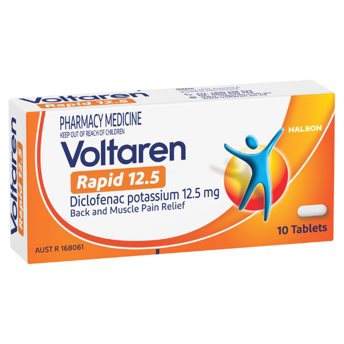 Voltaren Rapid 12.5 10 Tablets