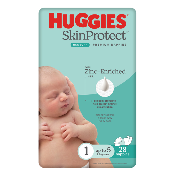 Huggies Newborn for Boys & Girls Size 1 (up to 5kg) 28 Pack