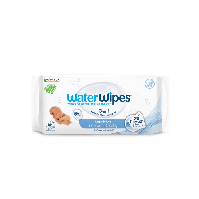WaterWipes Newborn & Baby Sensitive 60 Wipes