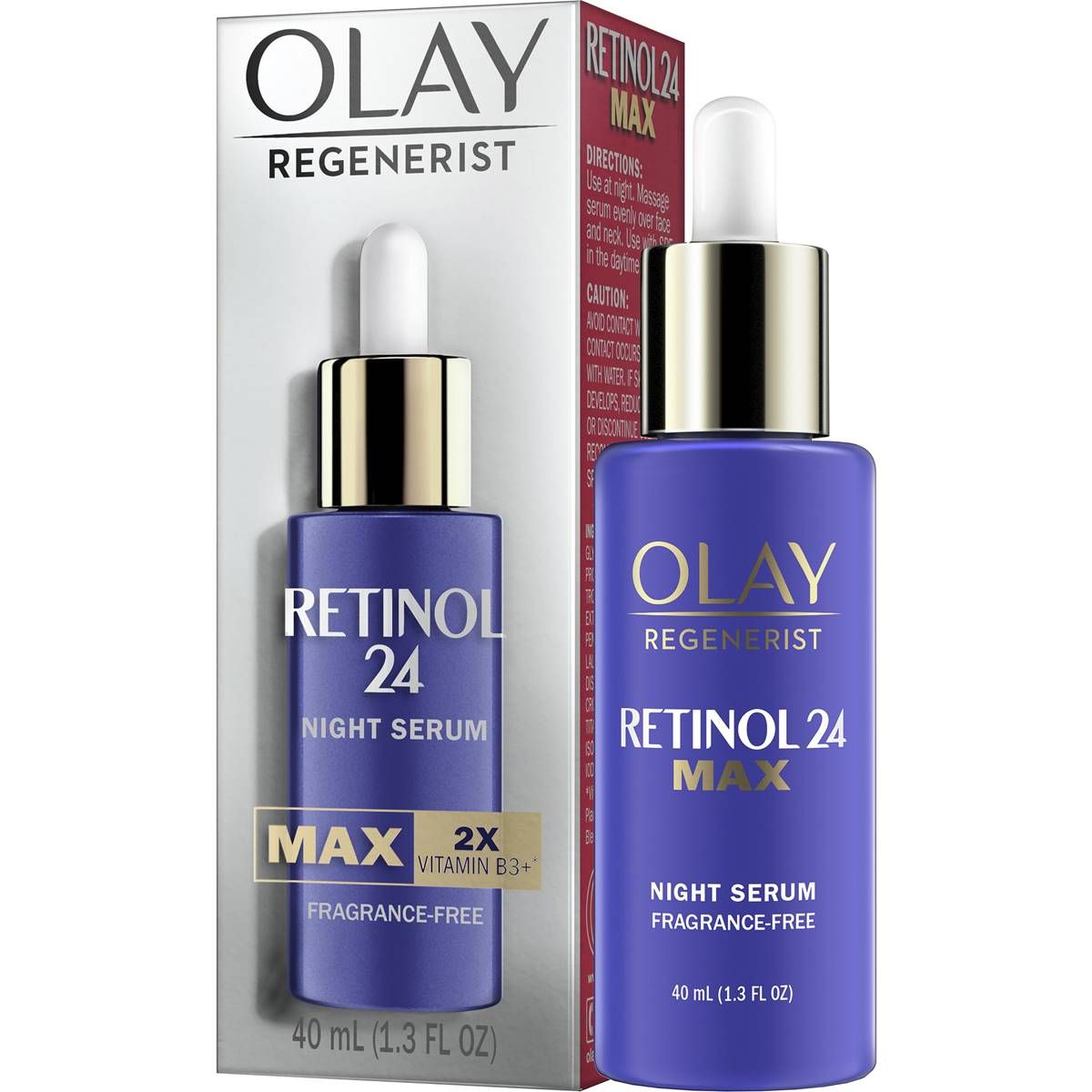 Olay Regenerist Retinol 24 Night Serum Fragrance Free 40ml