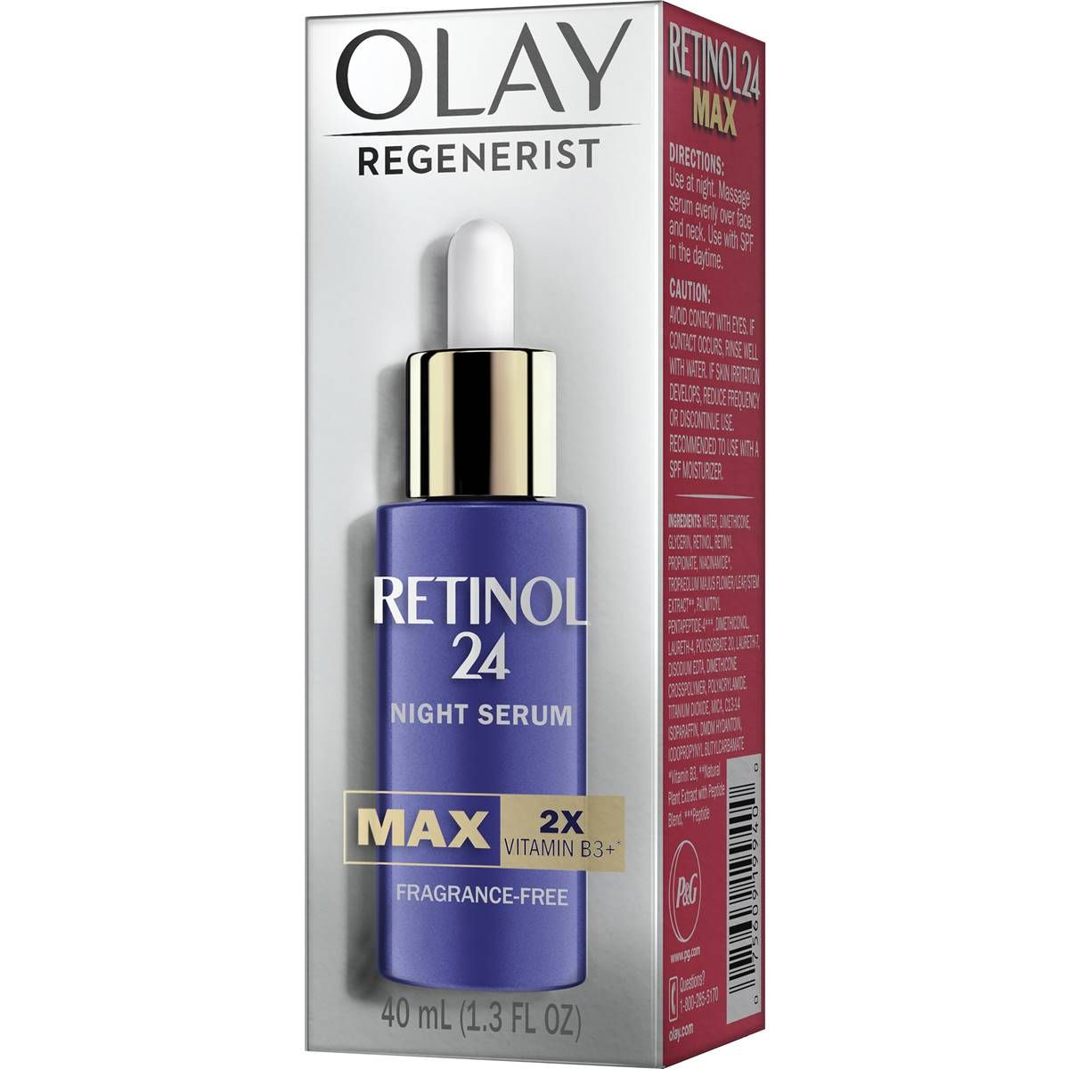 Olay Regenerist Retinol 24 Night Serum Fragrance Free 40ml