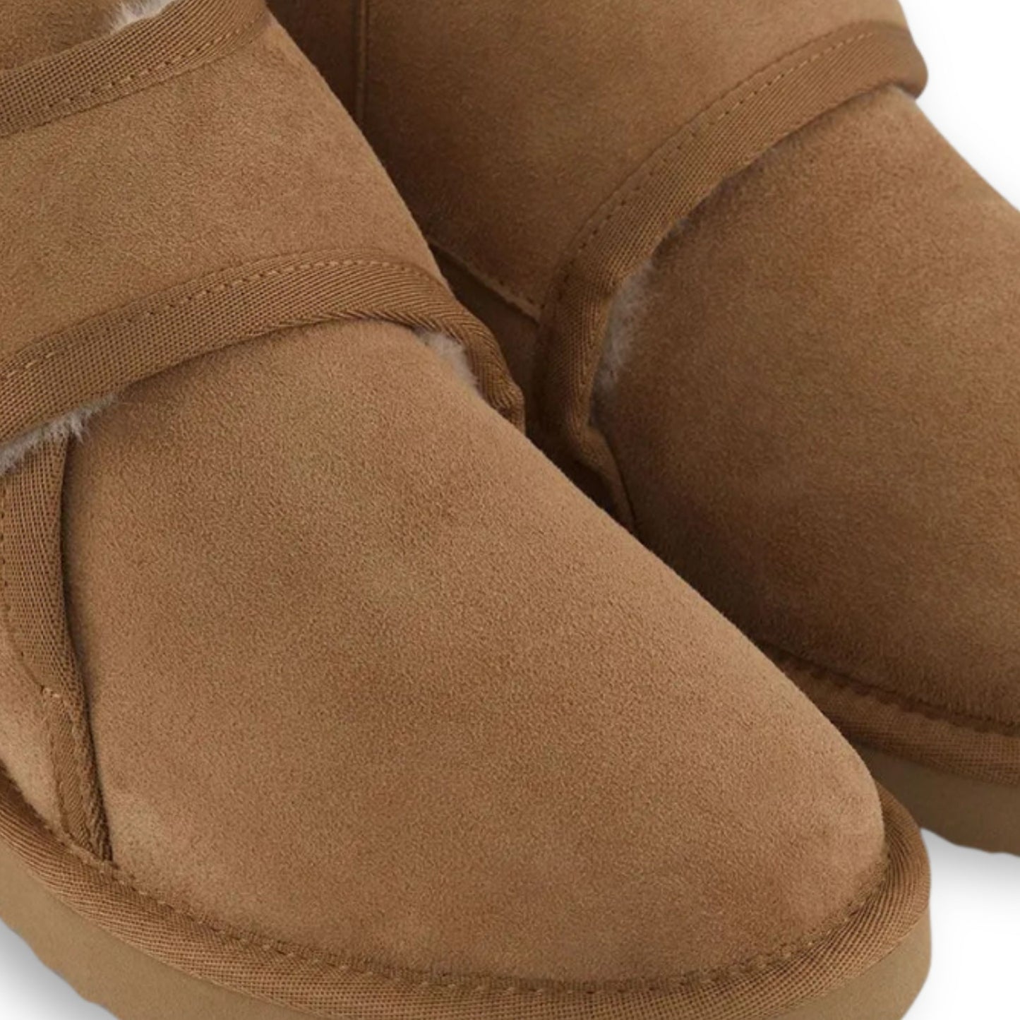 SHEARLING STRAP Chestnut