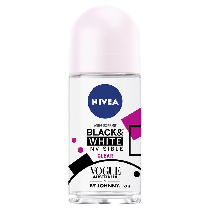 Nivea Deodorant for Women Black and White Invisible Clear Roll On 50ml