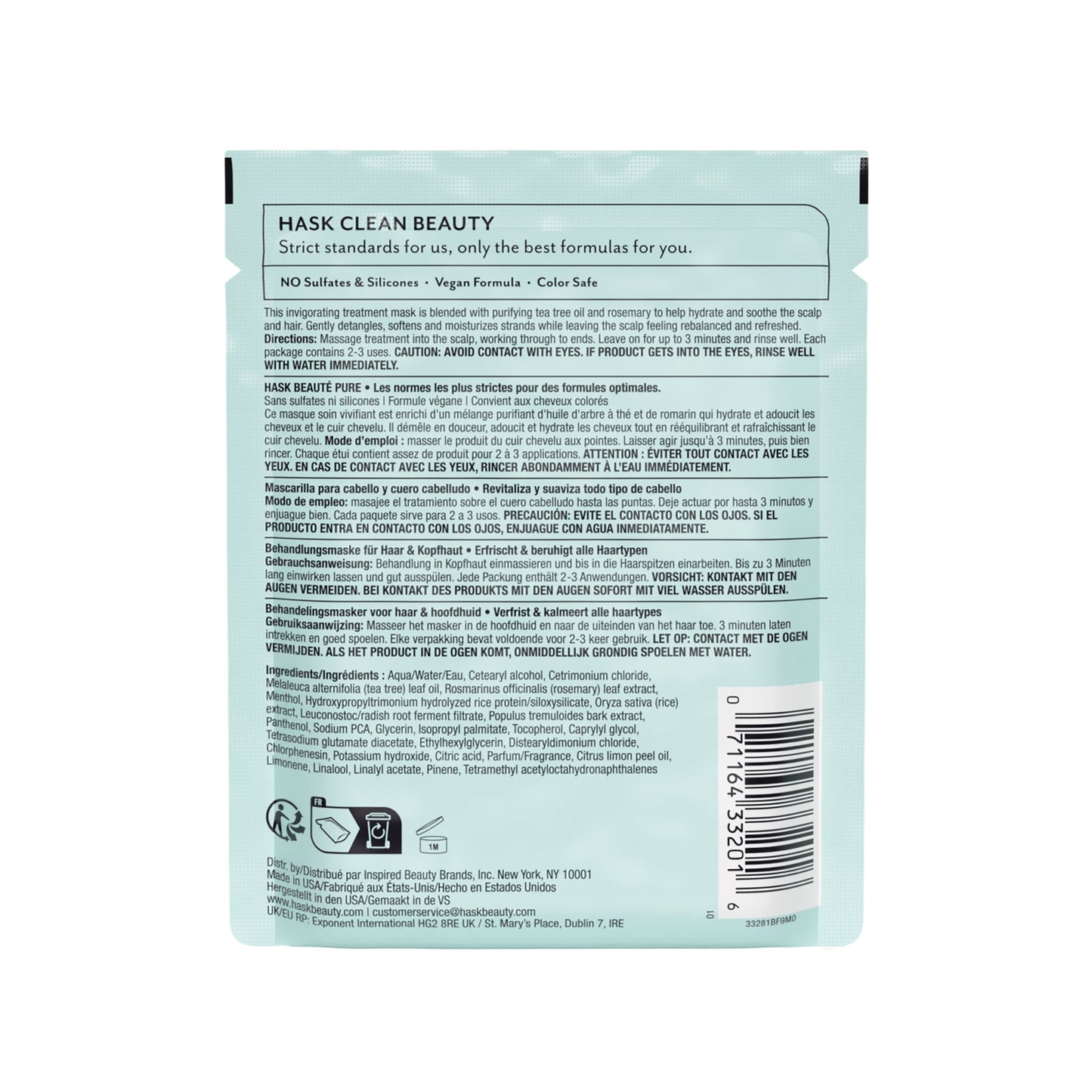 Tea Tree Oil & Rosemary Hair & Scalp Treatment Mask - STELLAR PHARMACY