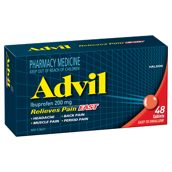 Advil Ibuprofen 200mg 48 Tablets