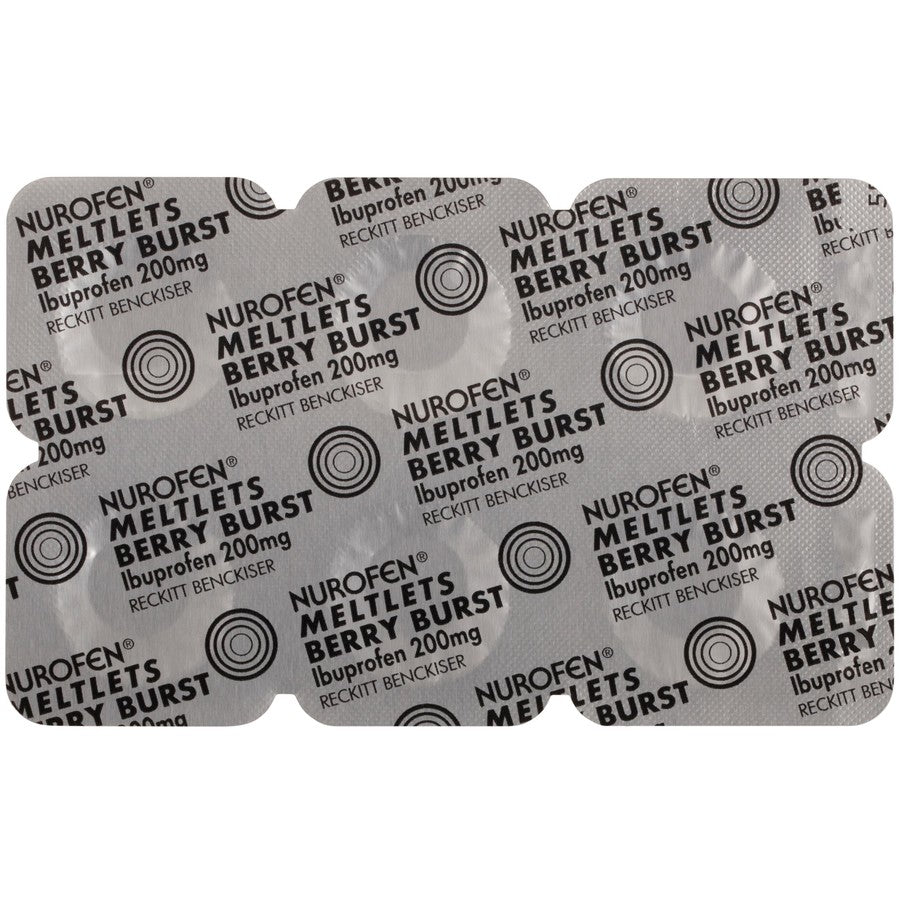 Nurofen Meltlets Berry Burst 200Mg 12