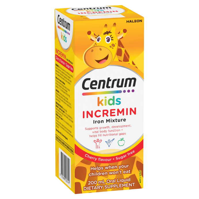 Centrum Kids Incremin Iron Mixture Cherry Flavour 200mL