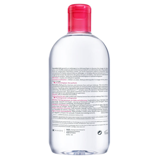 BIODERMA Sensibio H2O Micellar Water Cleanser Pump Bottle 500mL