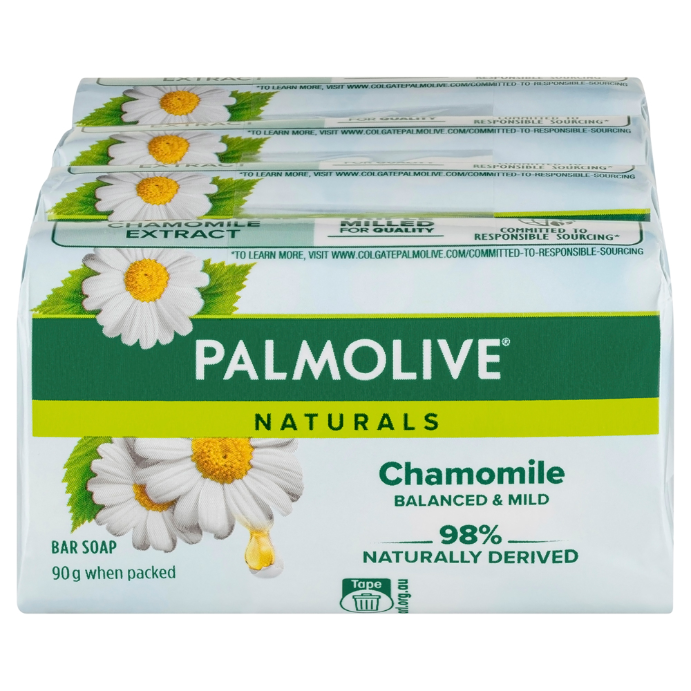Palmolive Naturals Chamomile Extracts Bar Soap 4 Pack
