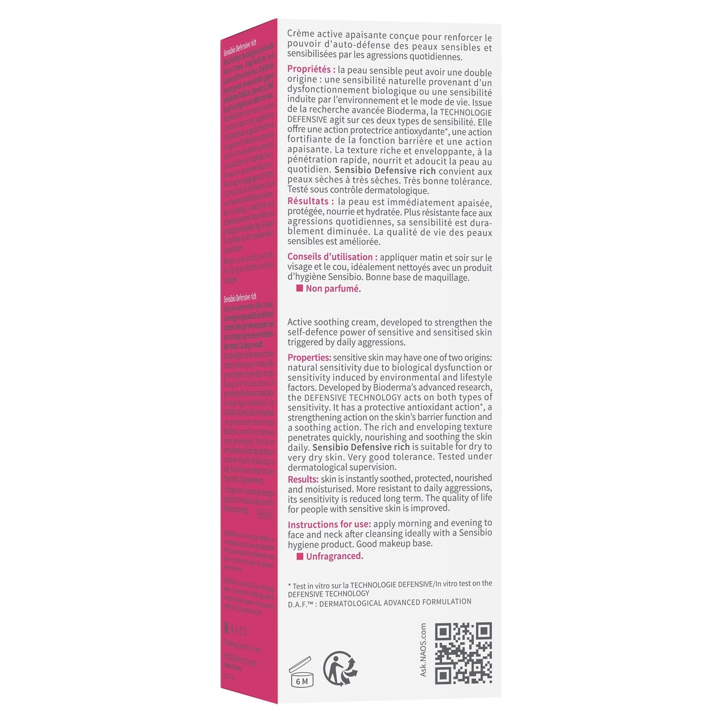 Bioderma Sensibio Defensive Rich Cream 40ml