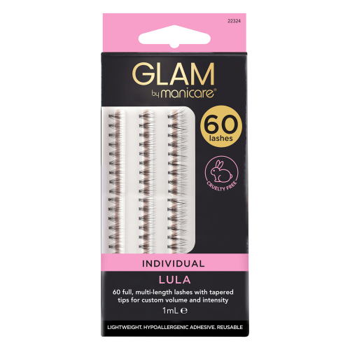 Glam by Manicare Lula Individual Mink Effect Lashes 60 Pack
