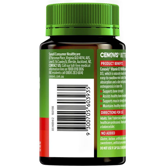 Cenovis Vitamin D3 1000iu 200 Tablets