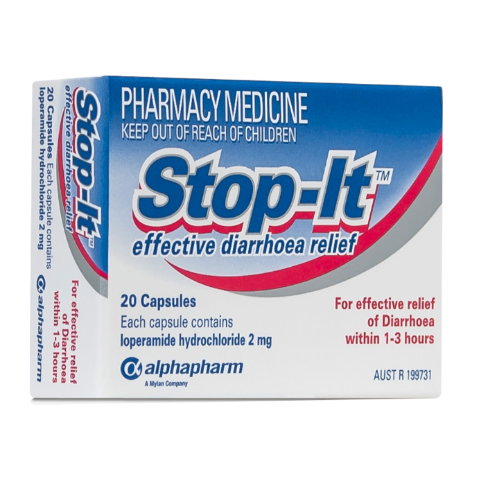 Stop-It Loperamide Hydrochloride 2mg 20 Capsules