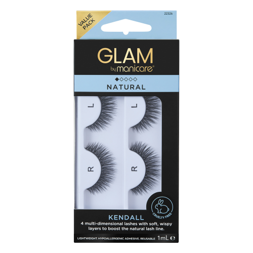 Glam by Manicare Kendall Mink Effect Lashes 2 Pairs