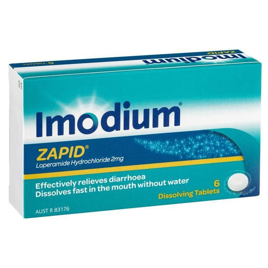Imodium Zapid Dissolving Tablets 2mg 6 Pack