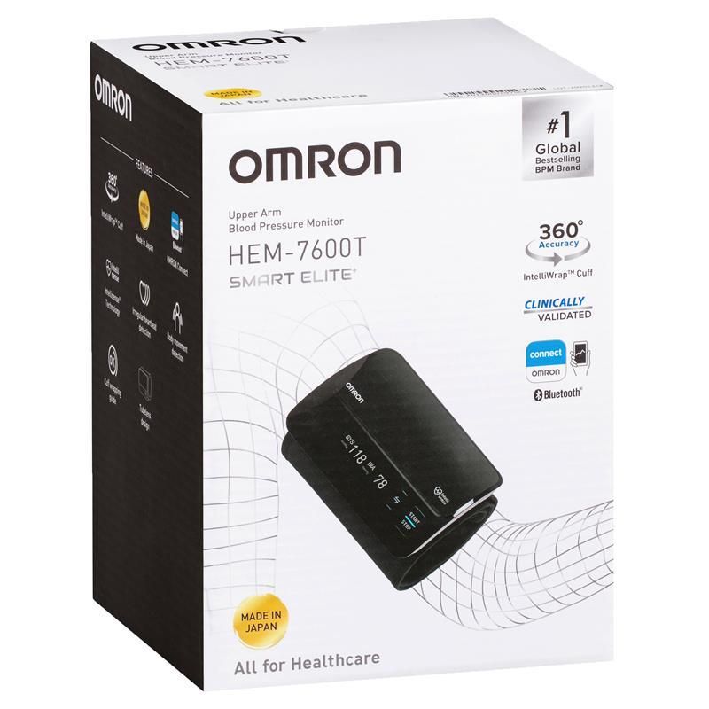 Omron Smart Elite HEM7600T Blood Pressure Monitor Bluetooth Tubeless