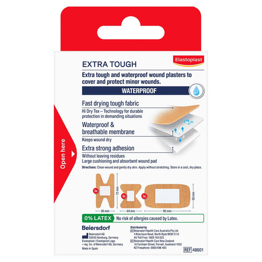 Elastoplast Heavy Fabric Waterproof Plasters Assorted 15 Pack