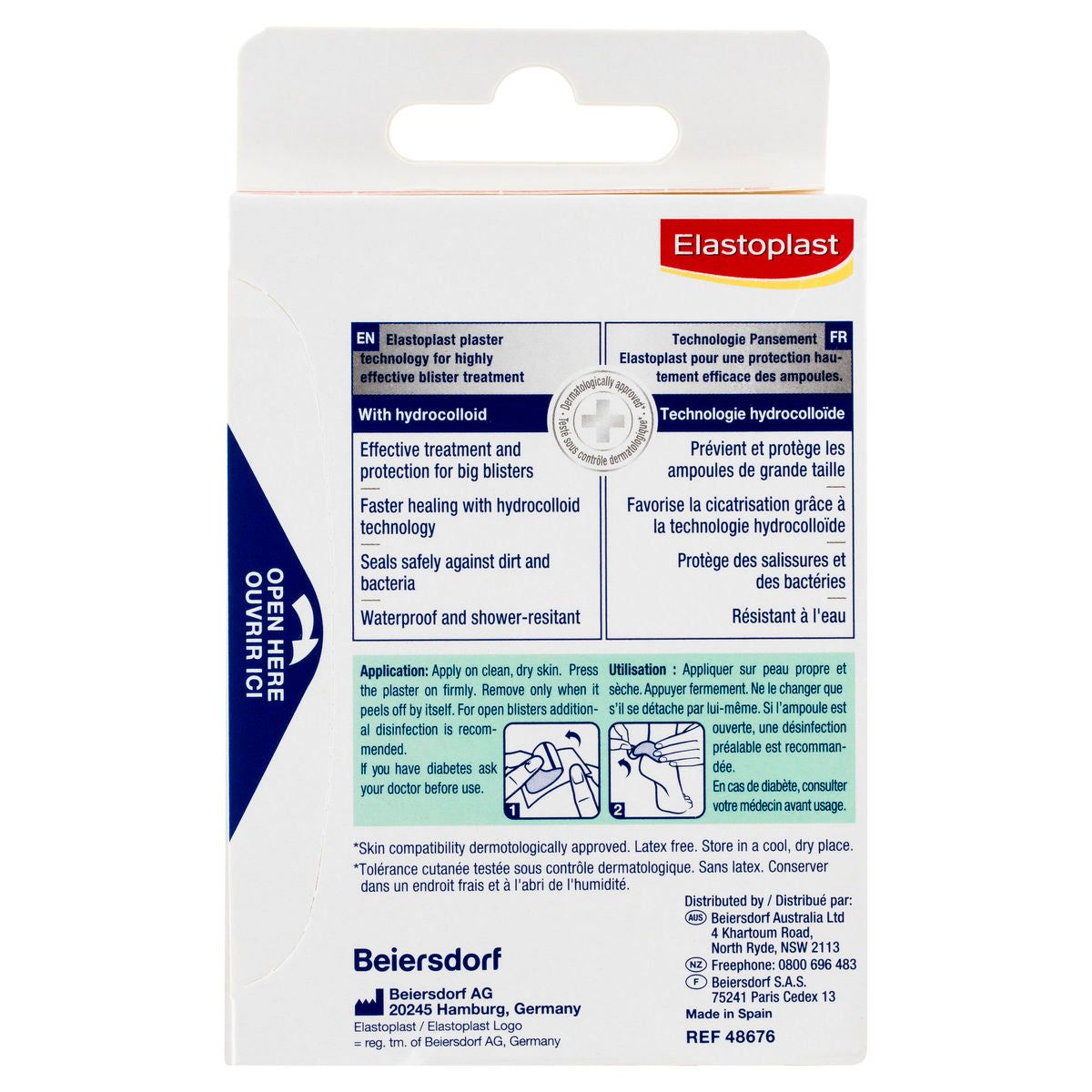 Elastoplast 48676 Foot Care Blister Plaster 5 Extra Large