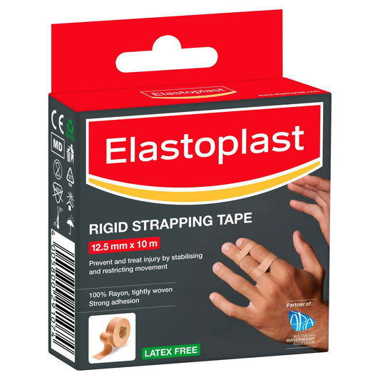 Elastoplast 36001 Sport Rigid Strapping Tape 12.5mmx10m Tan