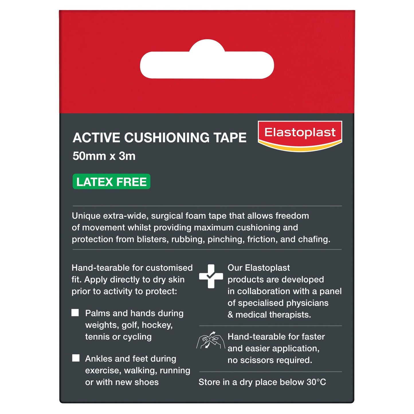 Elastoplast Active Cushioning Tape 5cmx3m