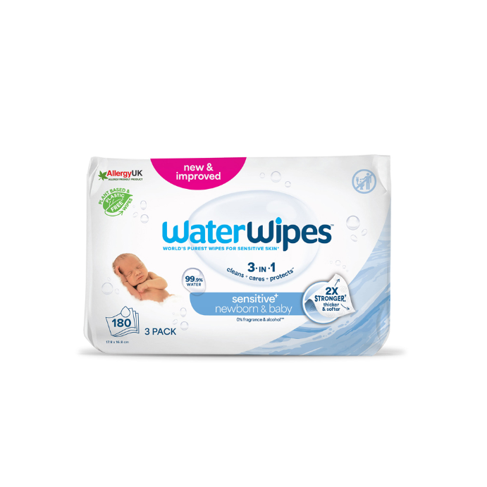 WaterWipes Newborn & Baby Sensitive 180 Wipes