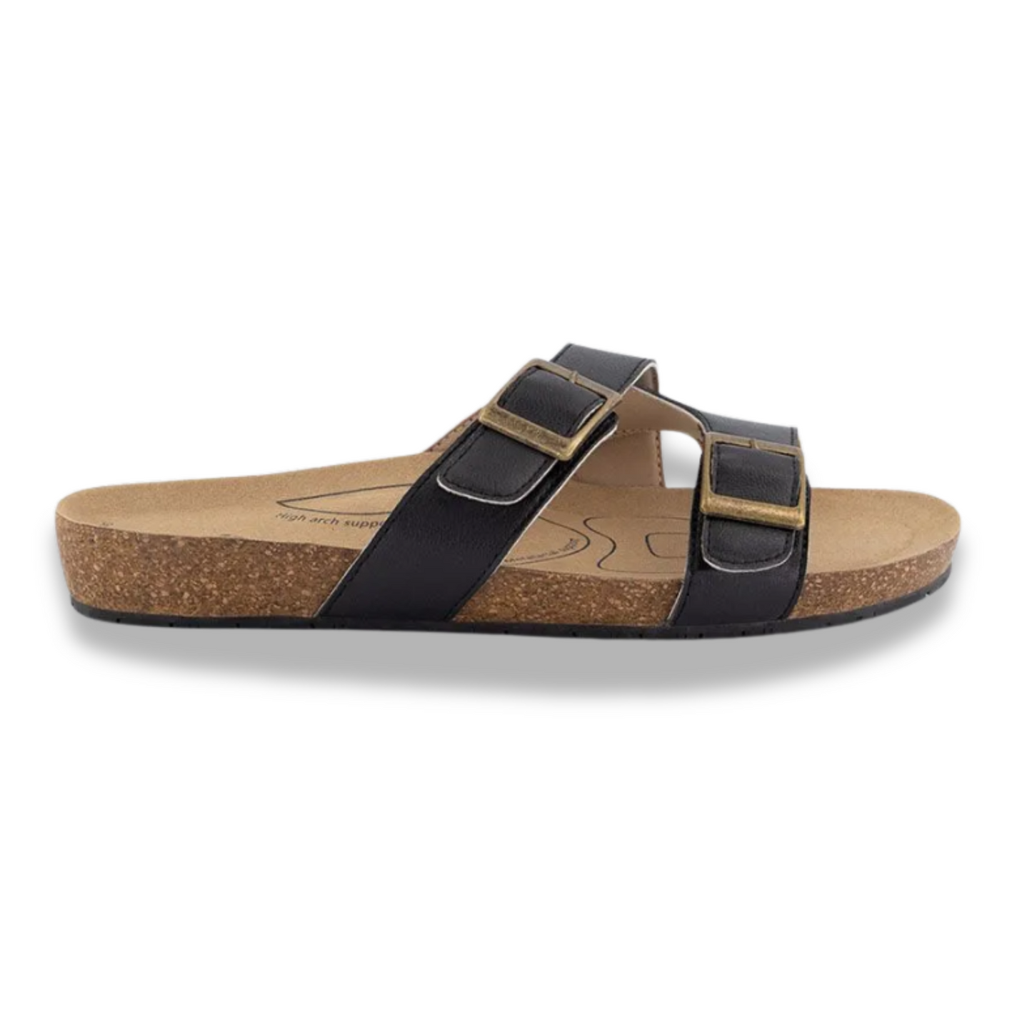 River Y Strap Black Shoe
