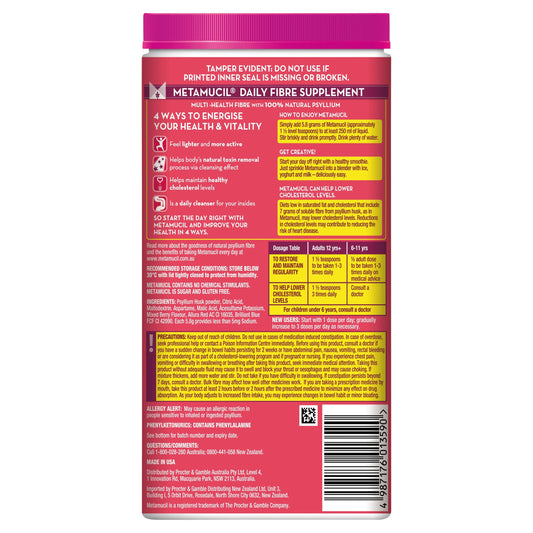 Metamucil Smooth Wild Berry 114 Dose 673g